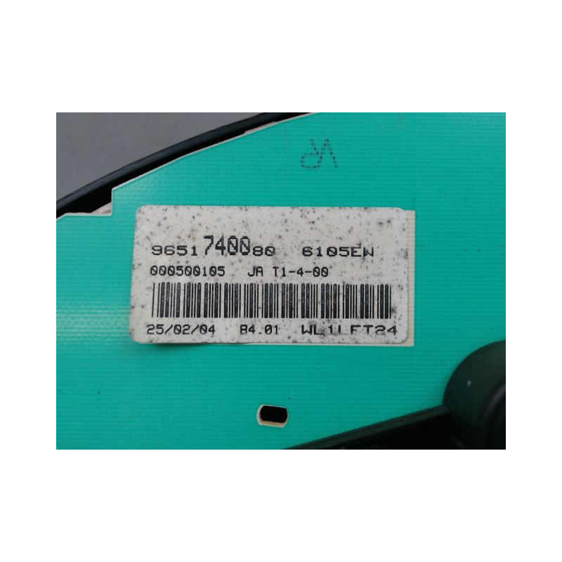 BLOC COMPTEURS PEUGEOT 206 1998-2009