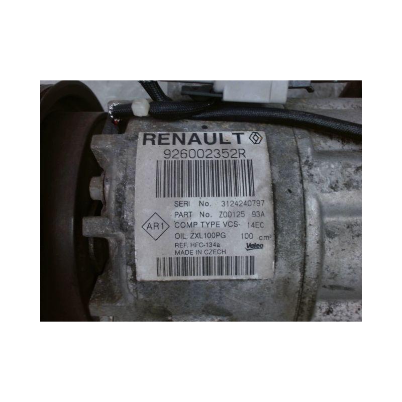 COMPRESSEUR AIR CONDITIONNE RENAULT CAPTUR