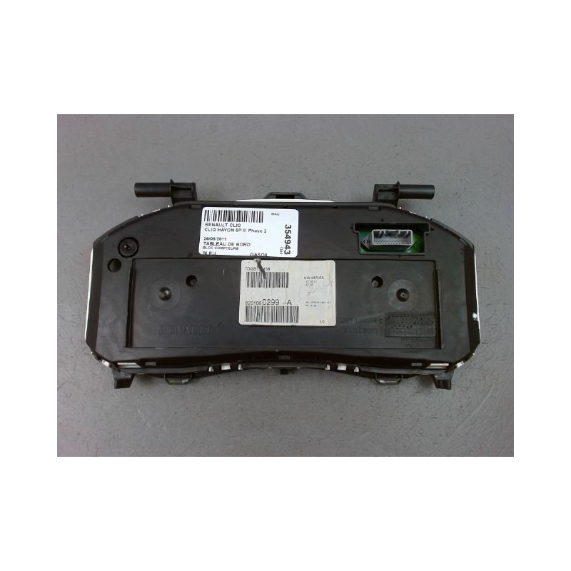 BLOC COMPTEURS RENAULT CLIO III Phase 2 2009-2014