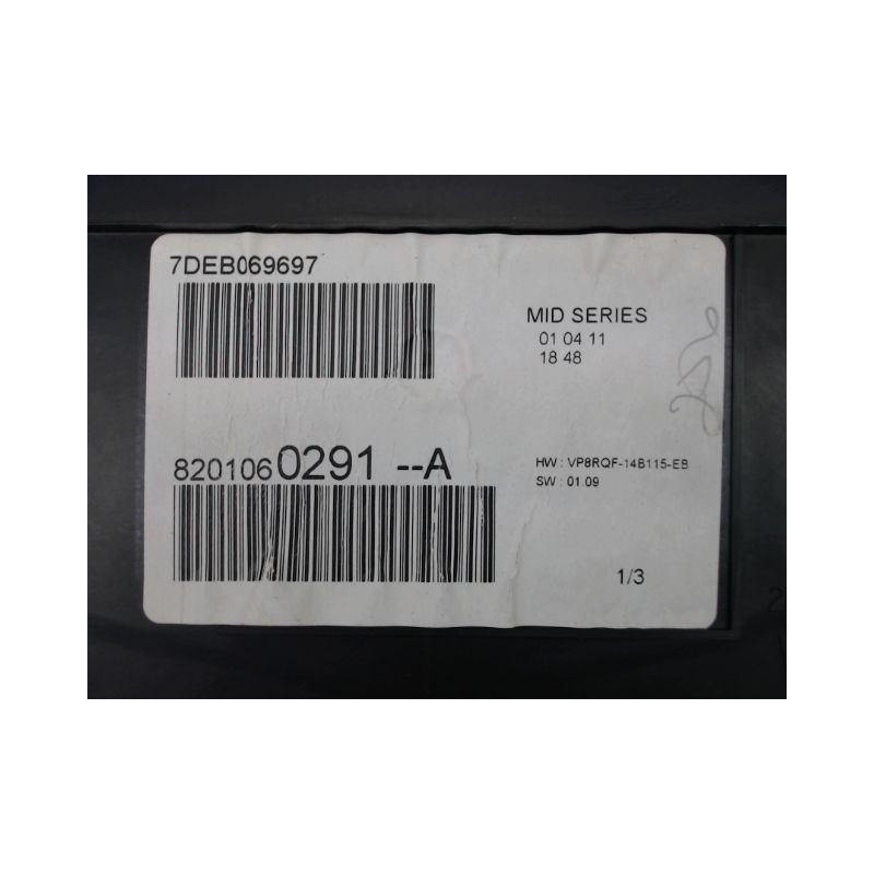 BLOC COMPTEURS RENAULT CLIO III Phase 2 2009-2014