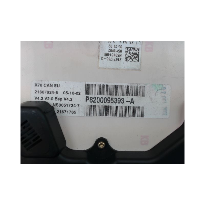 BLOC COMPTEURS RENAULT KANGOO EXPRESS I Phase 1 1997-2003