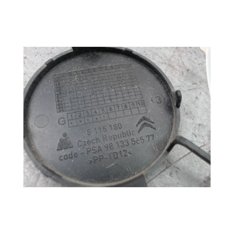 OBTURATEUR COUVRE CROCHET DE BOUCLIER AR CITROEN C3 2009-