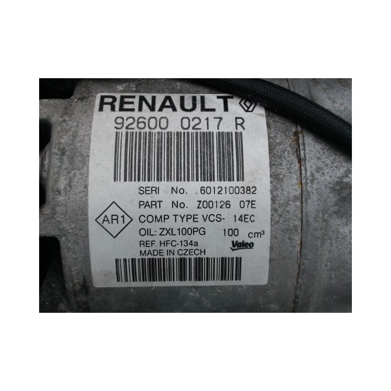 COMPRESSEUR AIR CONDITIONNE RENAULT CLIO