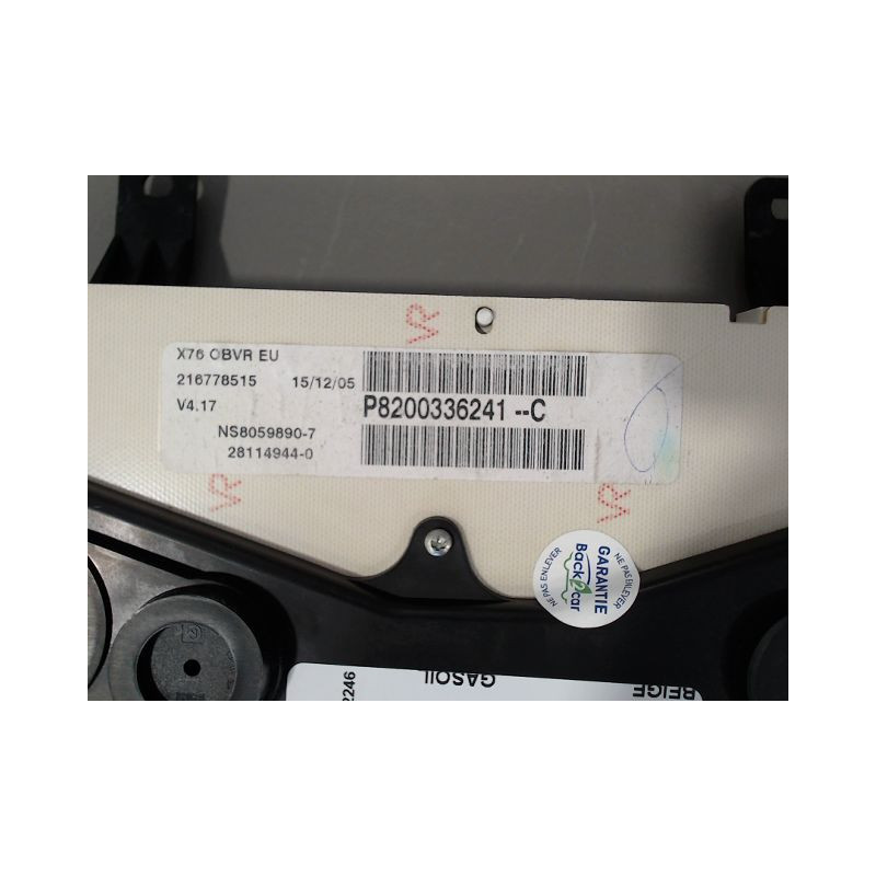COMPTEUR RENAULT KANGOO BREAK I Phase 2 2003-2007