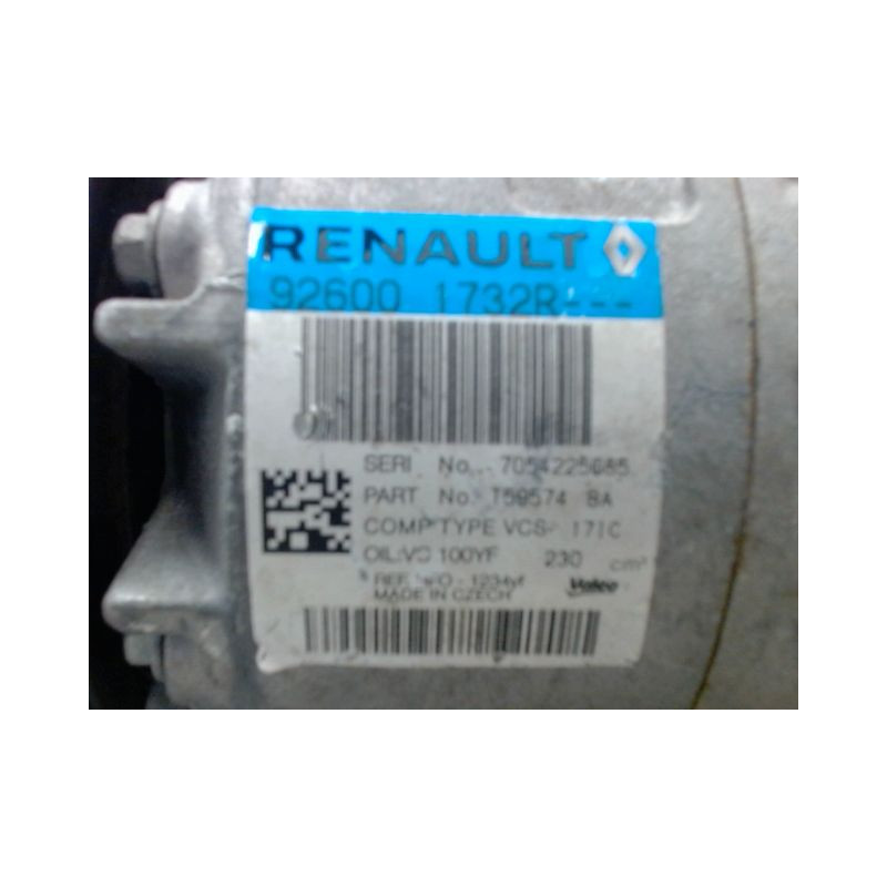 COMPRESSEUR AIR CONDITIONNE RENAULT TRAFIC