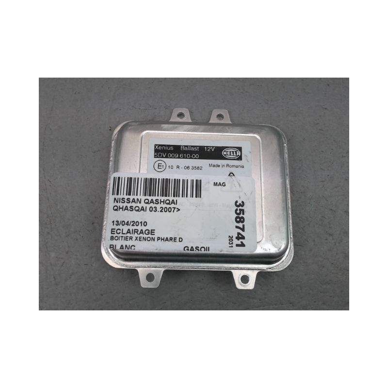 BOITIER XENON PHARE DROIT NISSAN QHASQAI 2007-
