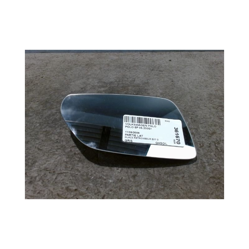 GLACE RETROVISEUR EXT D VOLKSWAGEN POLO 2005-
