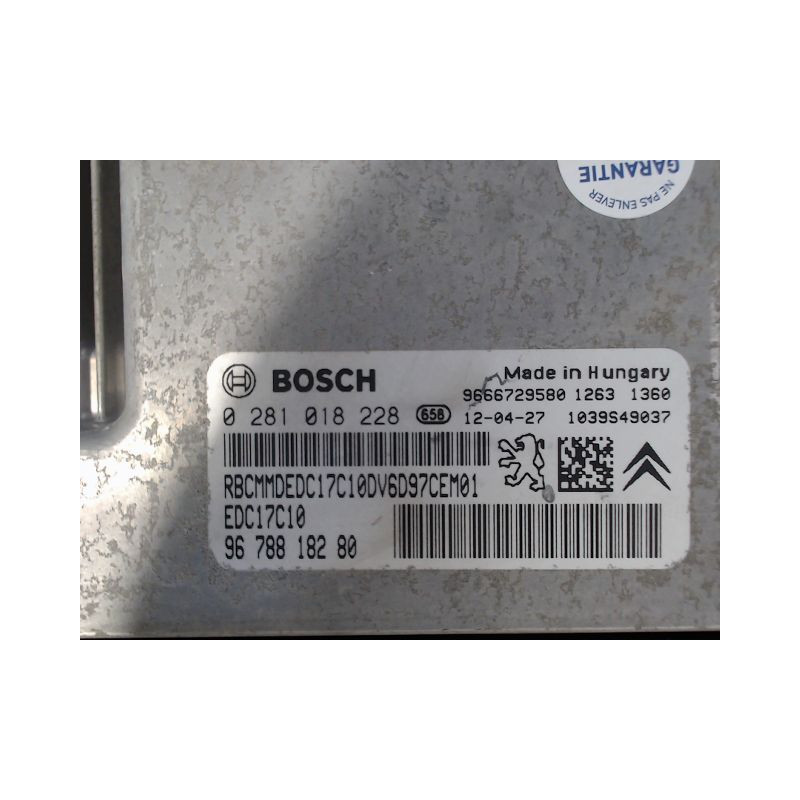 CALCULATEUR MOTEUR CITROEN BERLINGO