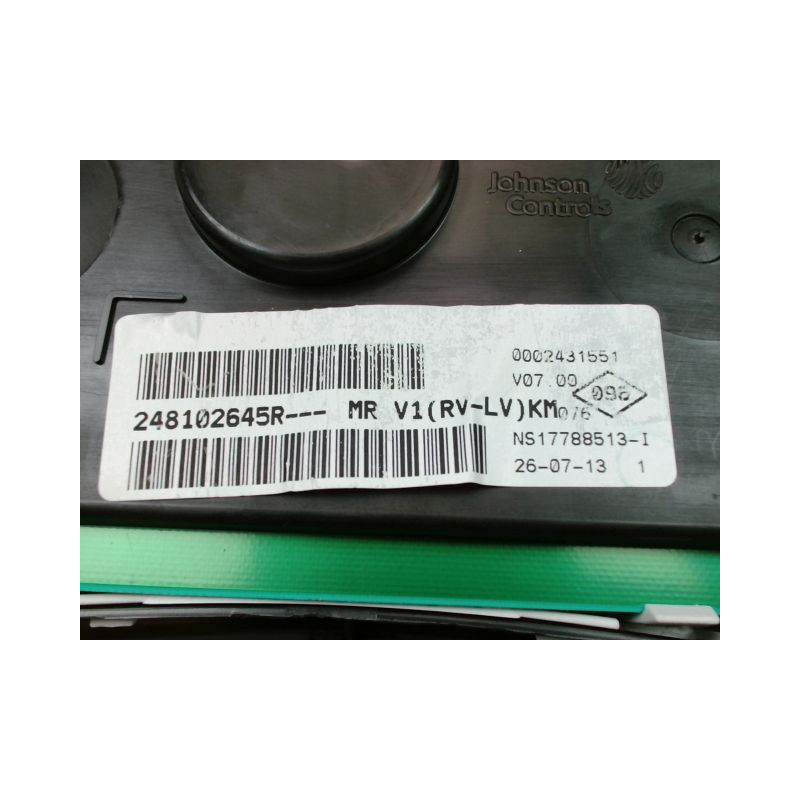 BLOC COMPTEURS DACIA SANDERO II Phase 1 2012-...