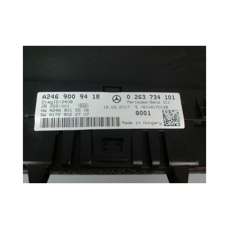 BLOC COMPTEURS MERCEDES CLASSE B 2008-