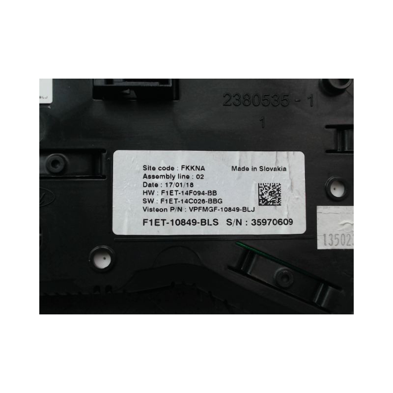 BLOC COMPTEURS FORD GRAND CMAX MONOSP. II Phase 2 2015-...