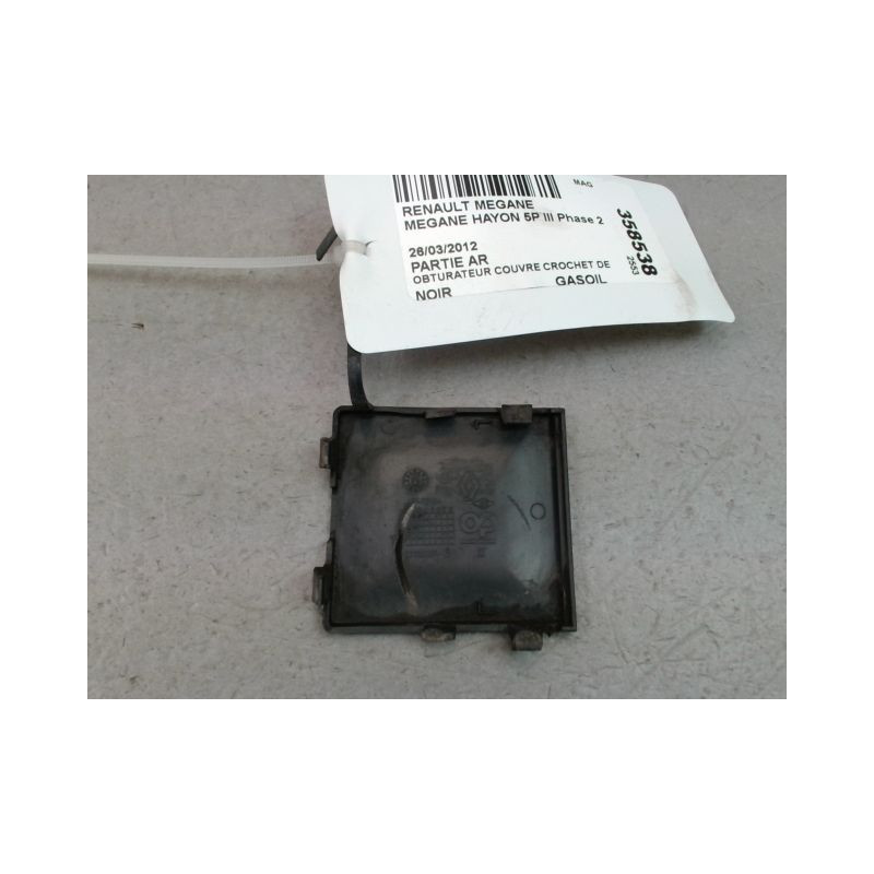 OBTURATEUR COUVRE CROCHET DE BOUCLIER AR RENAULT MEGANE III Phase 2 2012-2014