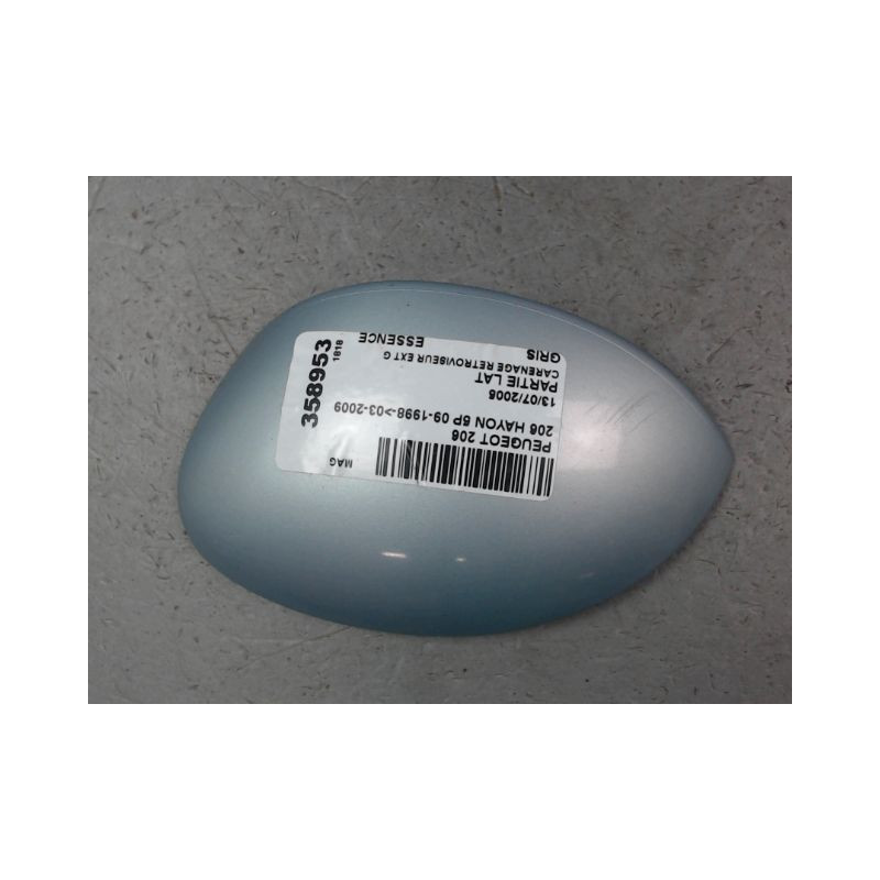 CARENAGE RETROVISEUR EXTERIEUR GAUCHE PEUGEOT 206 1998-2009