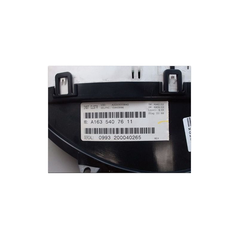 BLOC COMPTEURS MERCEDES CLASSE M 01-05