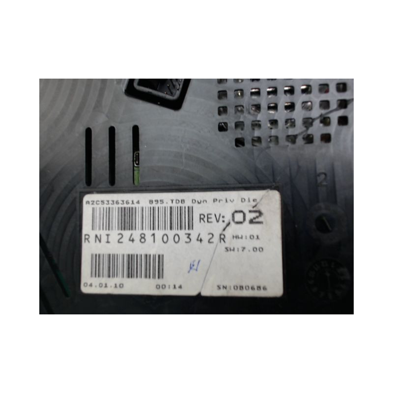 BLOC COMPTEURS RENAULT MEGANE
