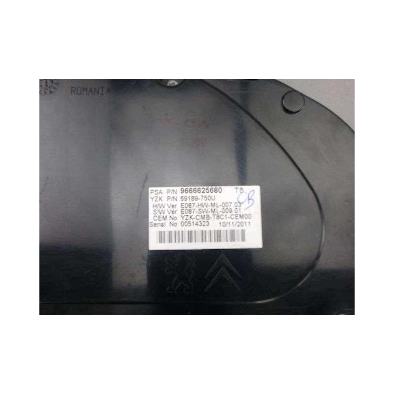 BLOC COMPTEURS PEUGEOT 5008