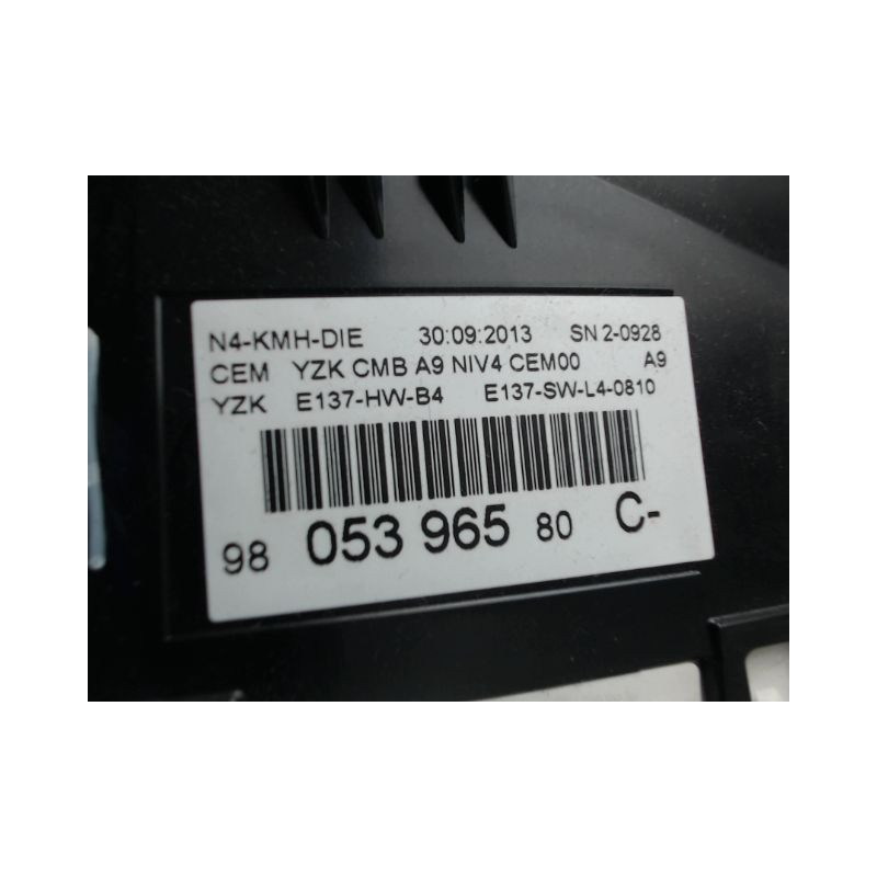 BLOC COMPTEURS PEUGEOT 2008