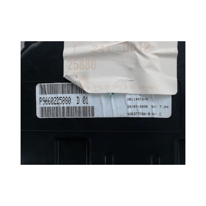 BLOC COMPTEURS CITROEN C3