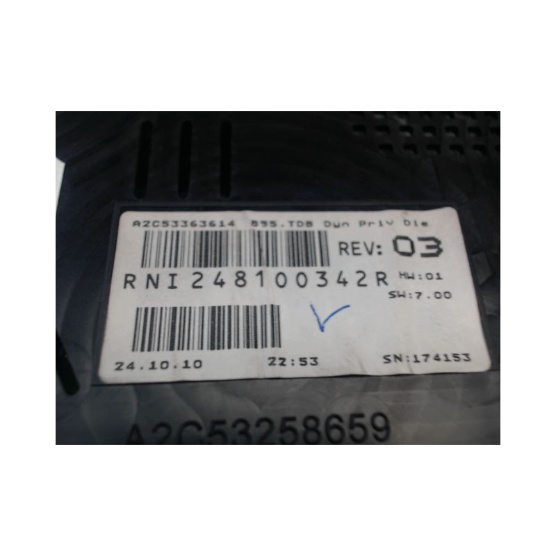BLOC COMPTEURS RENAULT MEGANE