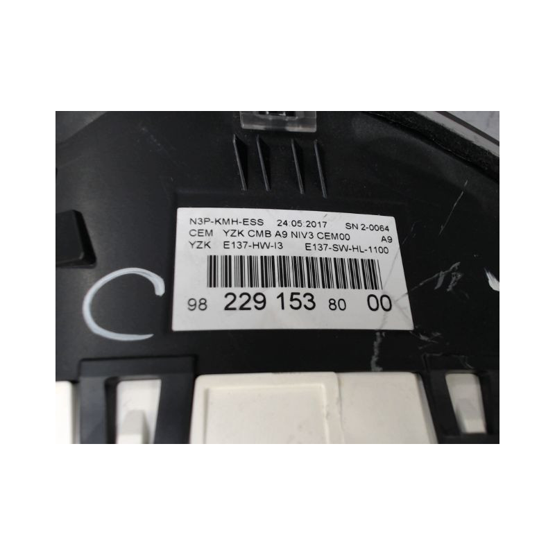 BLOC COMPTEURS PEUGEOT 208