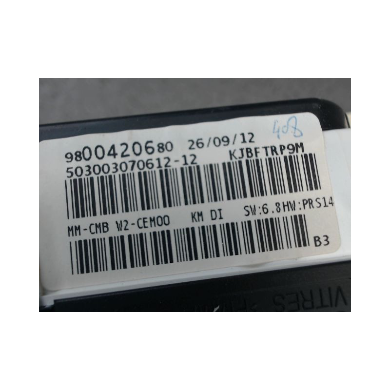 BLOC COMPTEURS PEUGEOT 508