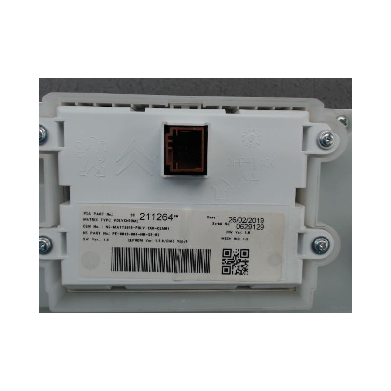 BLOC COMPTEURS PEUGEOT 208