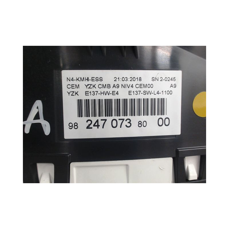 BLOC COMPTEURS PEUGEOT 2008