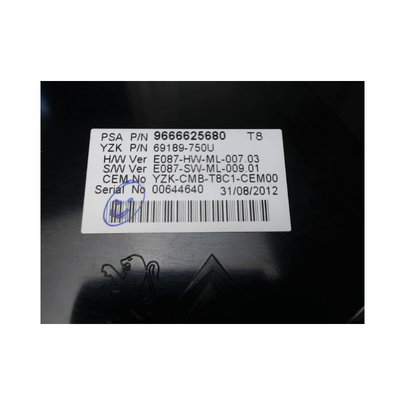 BLOC COMPTEURS PEUGEOT 3008