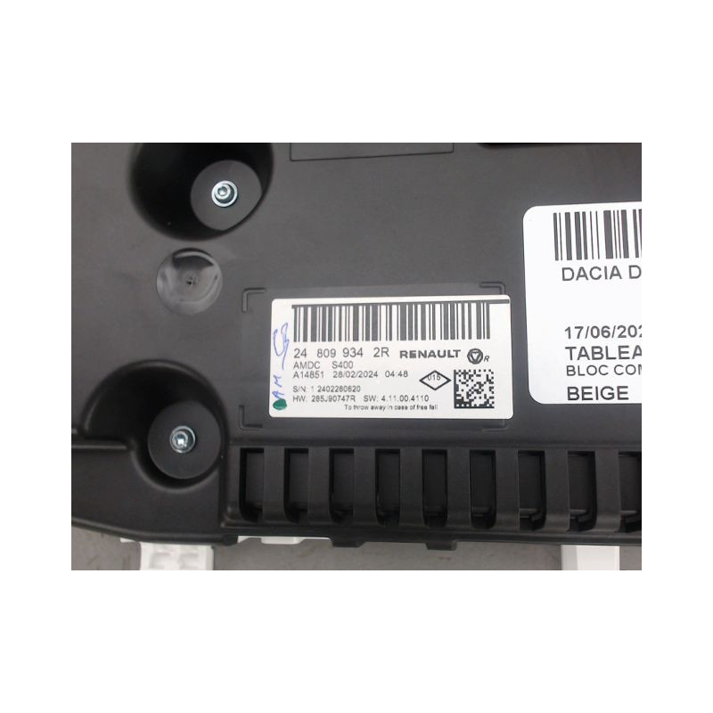 BLOC COMPTEURS DACIA DUSTER