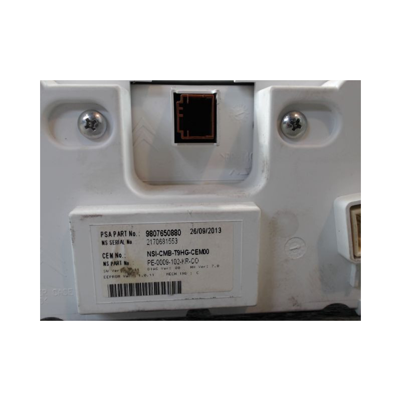 BLOC COMPTEURS PEUGEOT 308 2011-