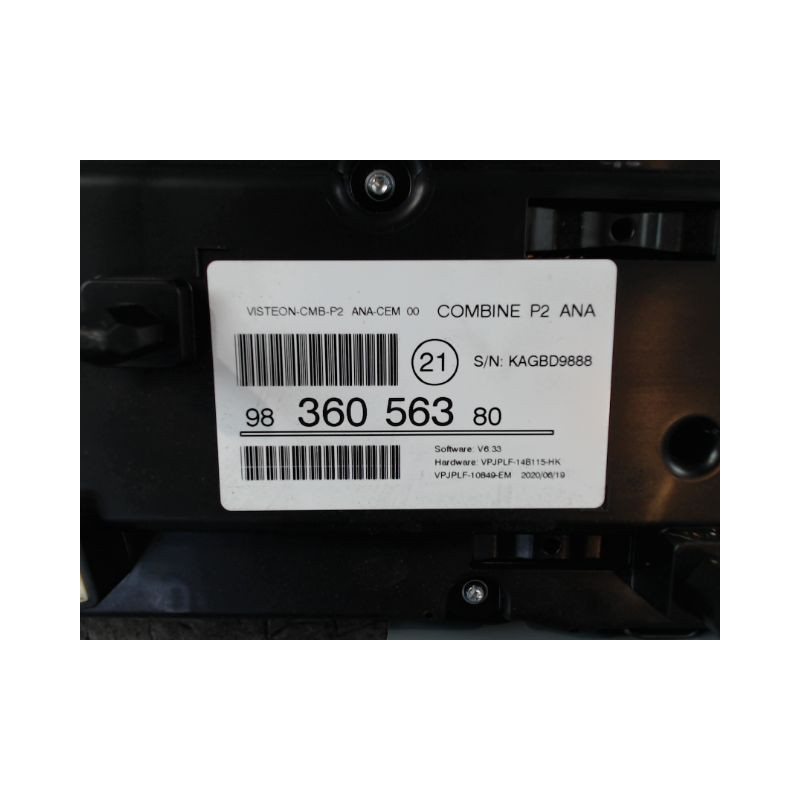 BLOC COMPTEURS PEUGEOT 208
