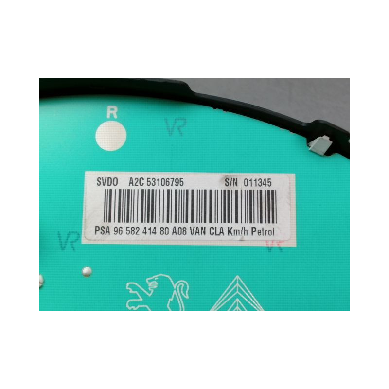 BLOC COMPTEURS PEUGEOT 1007 2005-2010