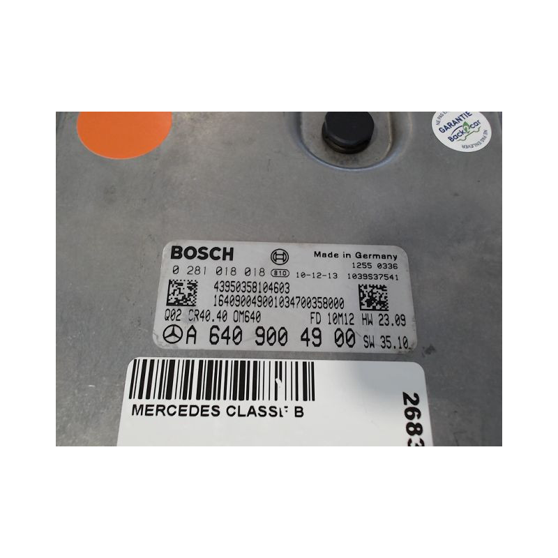 CALCULATEUR MOTEUR MERCEDES CLASSE B