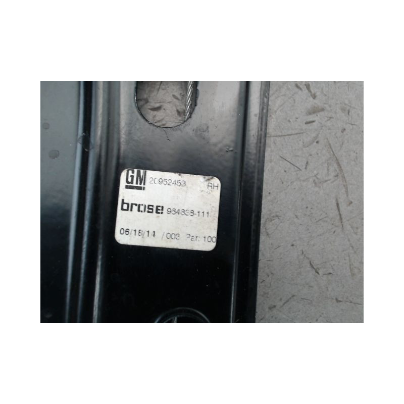 MECANISME LEVE-GLACE AVANT DROIT OPEL INSIGNIA