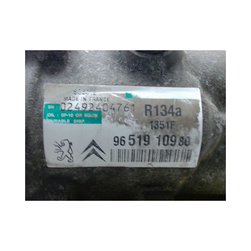 COMPRESSEUR AIR CONDITIONNE PEUGEOT 307