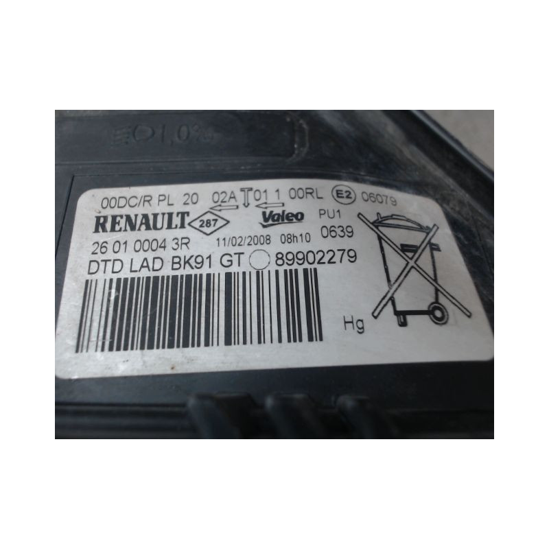 PHARE DROIT RENAULT LAGUNA