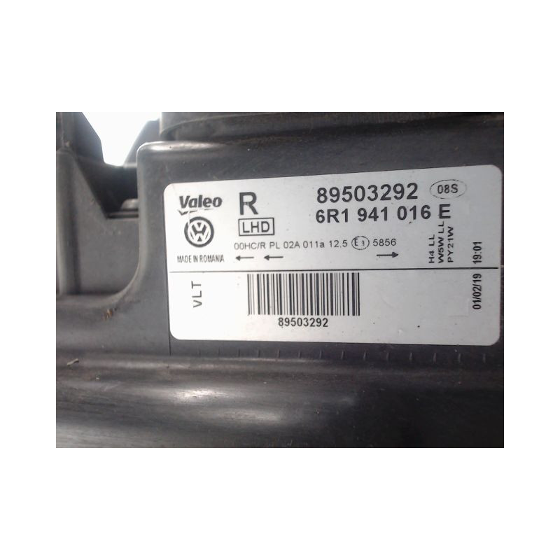 PHARE DROIT VOLKSWAGEN POLO