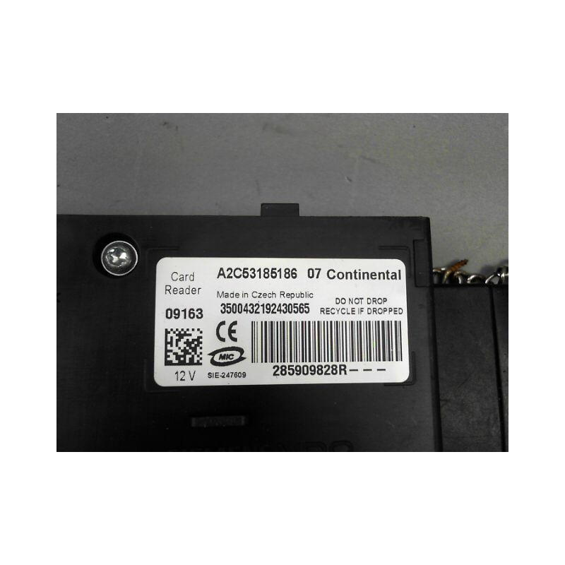 LECTEUR DE CARTE RENAULT MEGANE III Phase 1 2008-2012