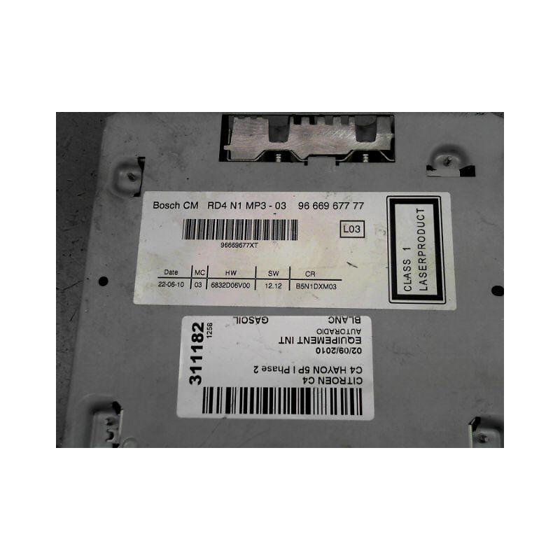 AUTORADIO CITROEN C4 I Phase 2 2008-2010