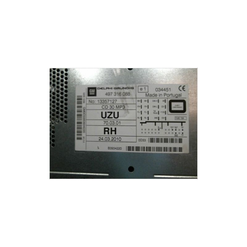 AUTORADIO OPEL CORSA (D) 11-15