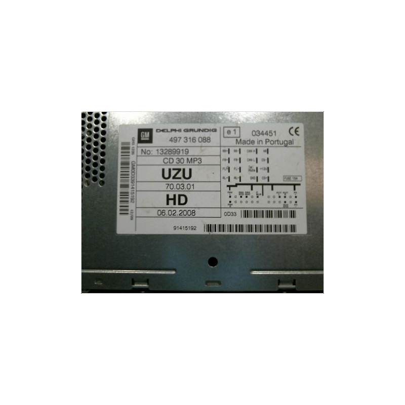 AUTORADIO OPEL CORSA (D) 06-10