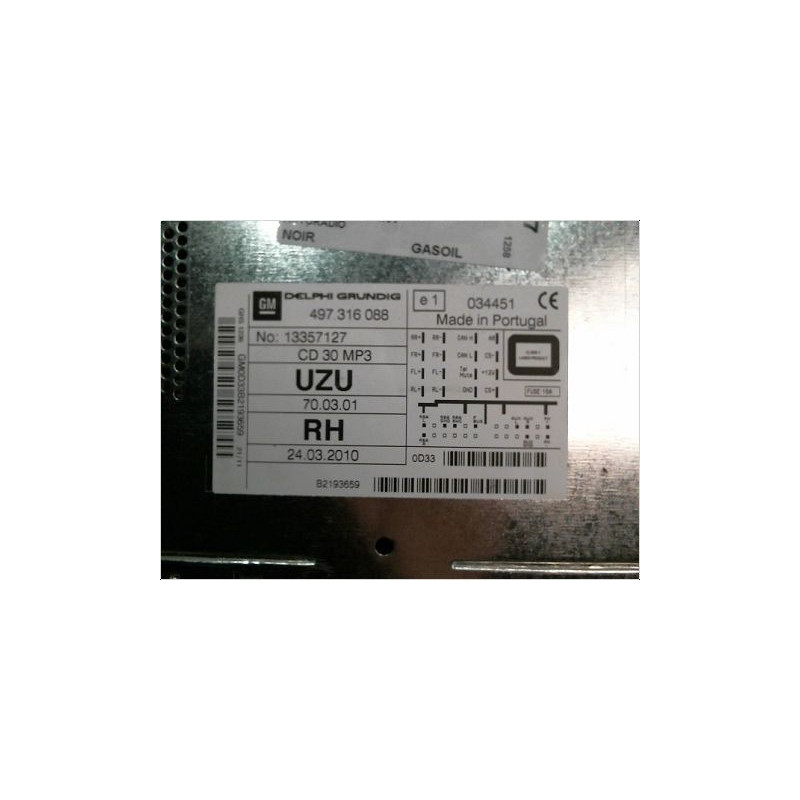 AUTORADIO OPEL CORSA (D) PH2 11-15