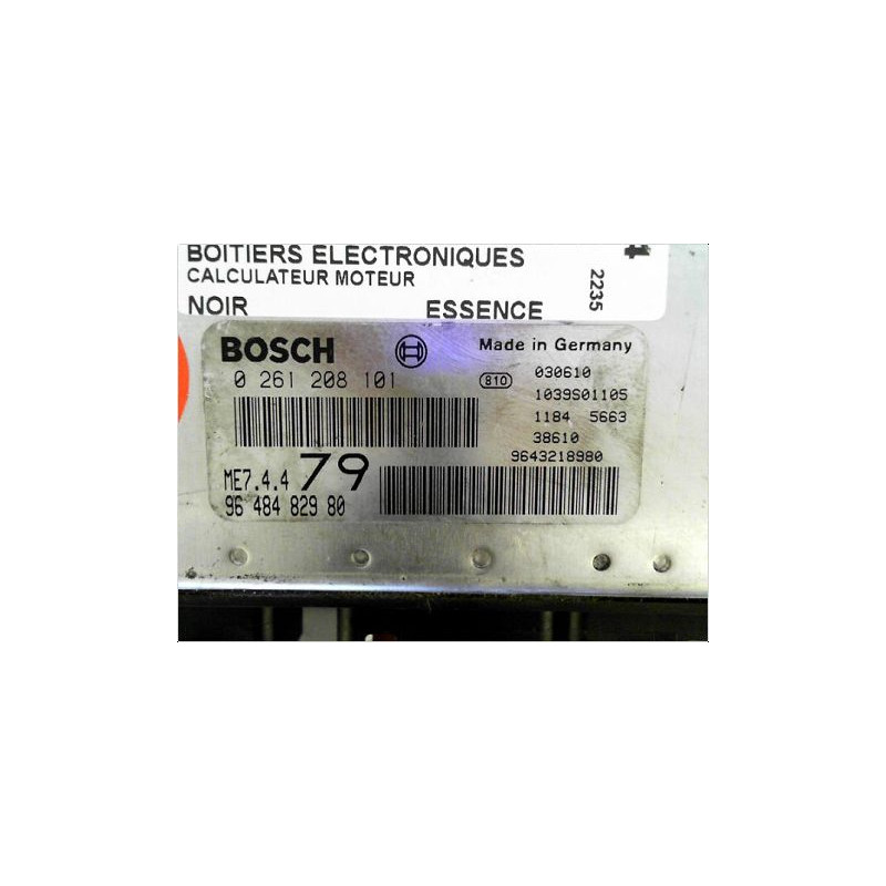 CALCULATEUR MOTEUR PEUGEOT 206 98-09