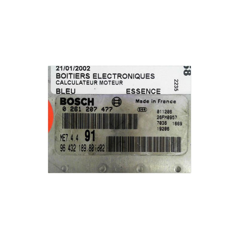 CALCULATEUR MOTEUR PEUGEOT 206 98-09