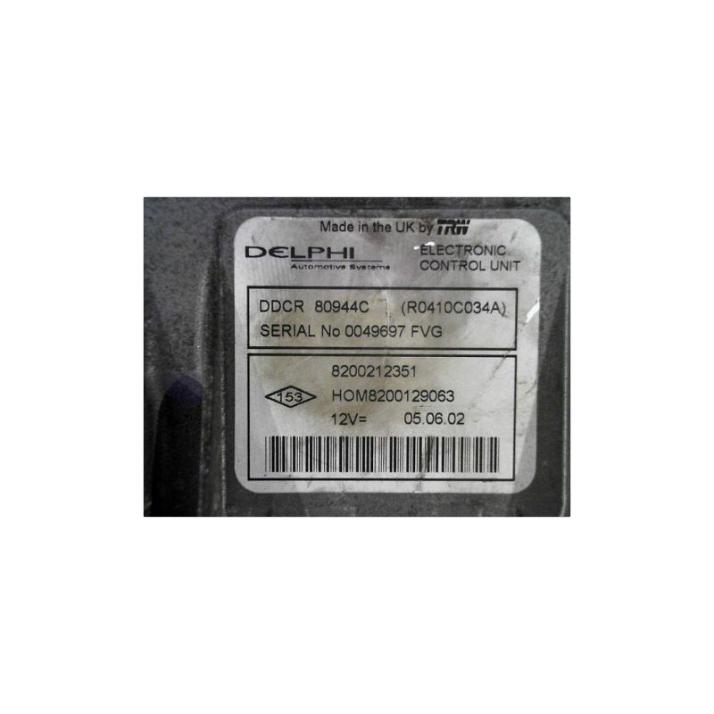 CALCULATEUR MOTEUR RENAULT CLIO II PH.2 01-06