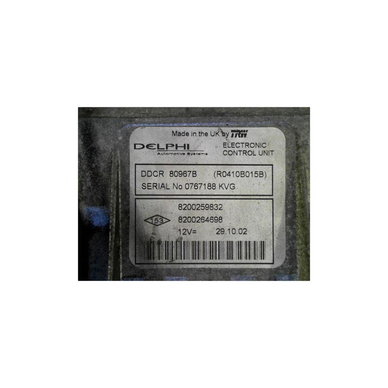 CALCULATEUR MOTEUR RENAULT MEGANE II PH1 COUPE 02-05