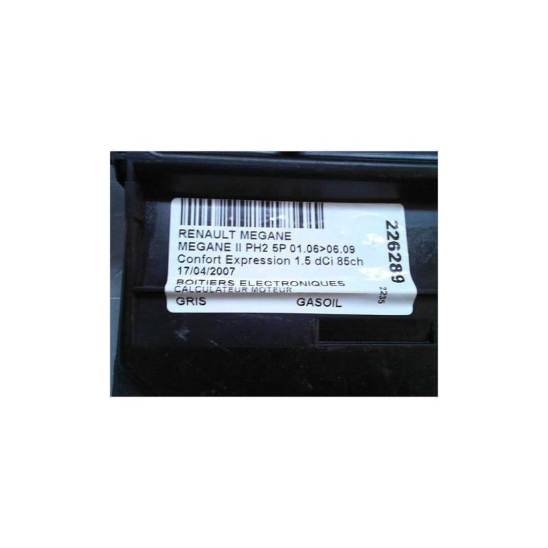 CALCULATEUR MOTEUR RENAULT MEGANE II PH2 06-09