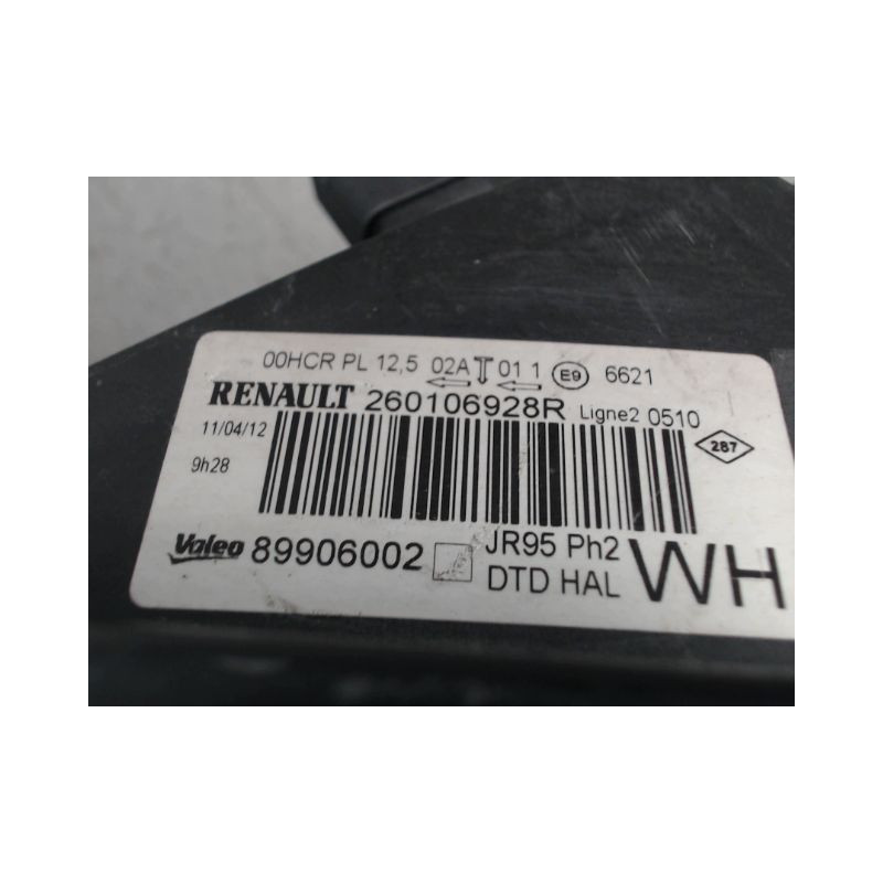 PHARE DROIT RENAULT MEGANE