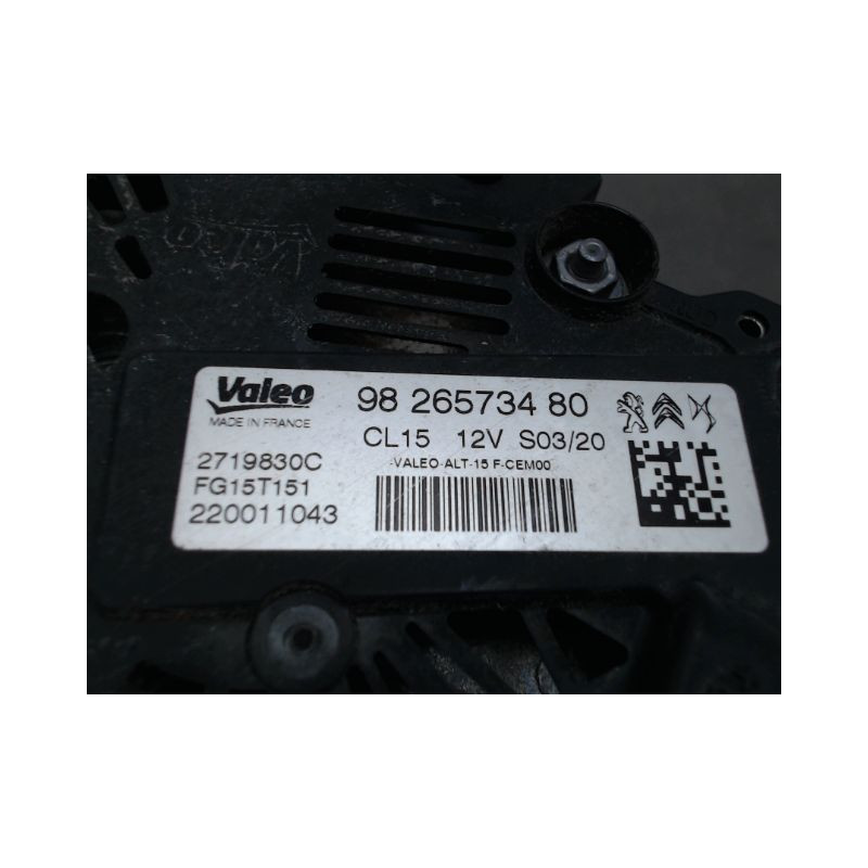 ALTERNATEUR PEUGEOT 208