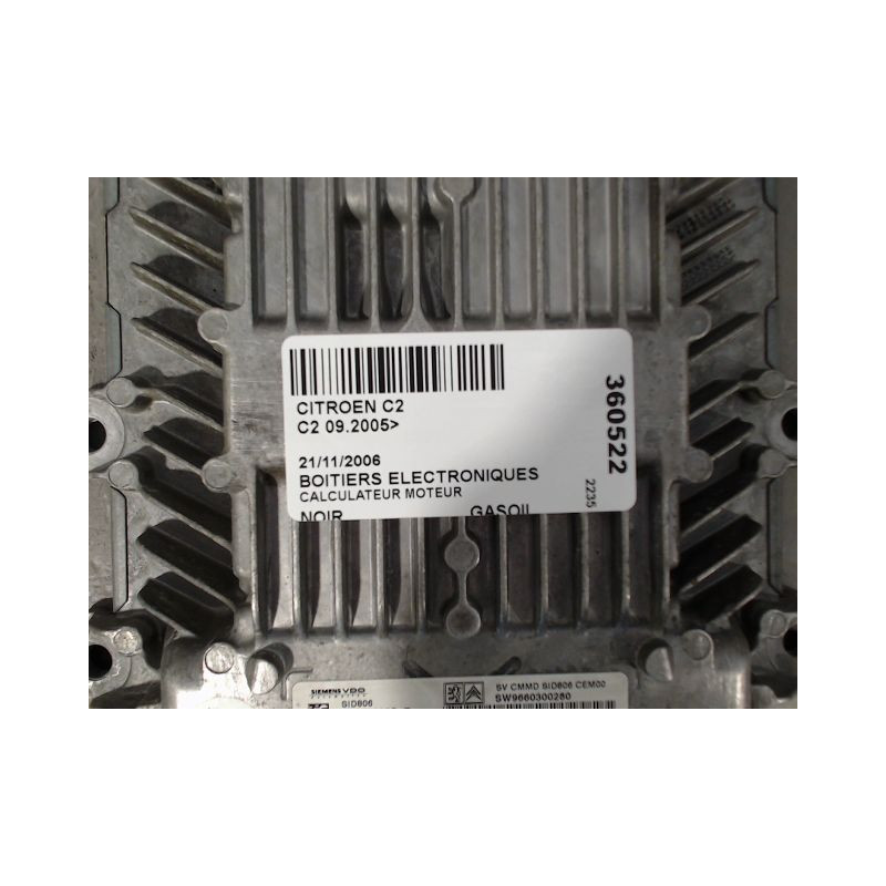 CALCULATEUR MOTEUR CITROEN C2 2005-